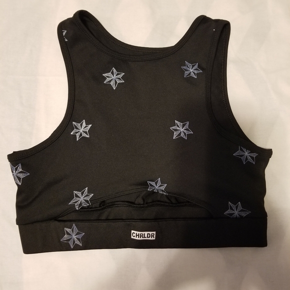 CHRLDR Other - CHRLDR Sport Bra Color Black/Purple Size S